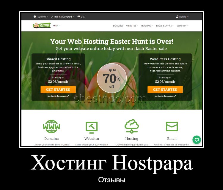 Отзывы про хостинг HostPapa.com (Хостпапа)